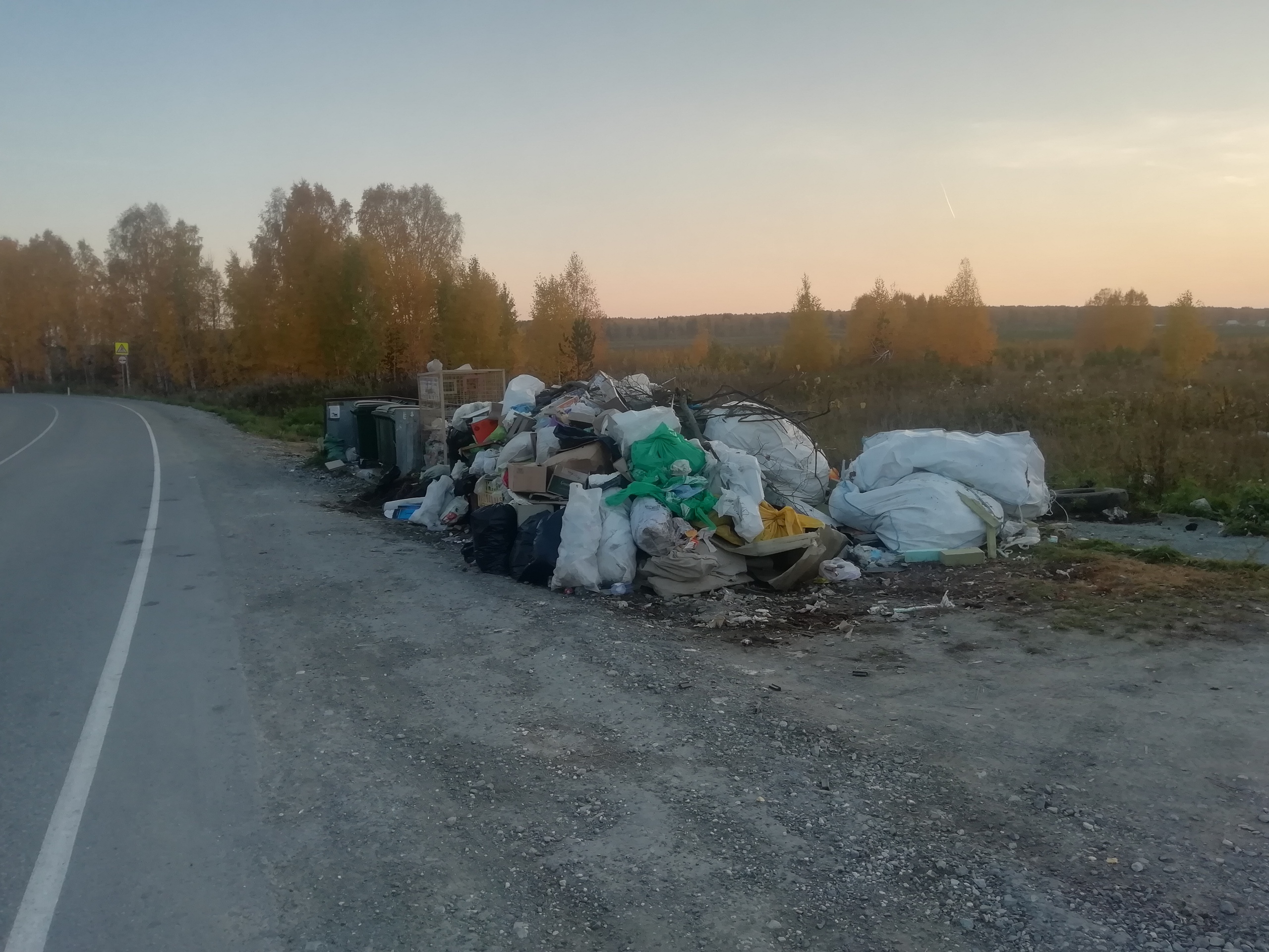 В Березовском люди стали жаловаться на переполненные мусором контейнерные площадки